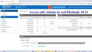 How to access old Administrator UI in webMethods 10.11