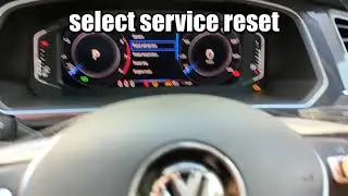 VW Tiguan service indicator/light reset digital cockpit -  A how to guide