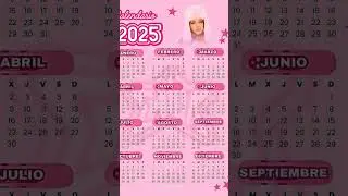&iexcl;CALENDARIO 2025!