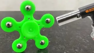 Experiment Gas torch vs fidget spinner Amazing Experiment