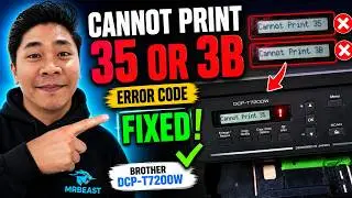 Cannot print 35 or 3B error code fix brother dcp t7200w