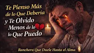 Te Pienso Más de lo Que Debería y Te Olvido Menos de lo Que Puedo 🕯️💔 | Ranchera Que Duele al Alma
