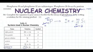 How To Balance Nuclear Equations: Complete The Equation For The Decay Of Phosphorus-30
