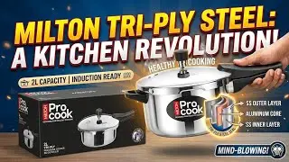 Milton pro cook 2Ltr Tri-ply cooker Unboxing & review #milton #cooker #pressurecooker #cookware