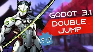 Godot 3.1/3.2 - Double Jump Tutorial In 3 Minutes