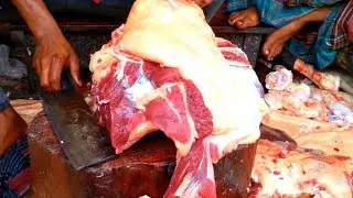 Полная система переработки коровьего мяса для клиента | Потрясающие навыки ножа Молодой мясник