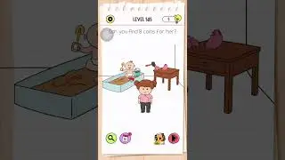 Ответ на 585-й уровень игры Brain Test All Star | Сможете ли вы найти для неё 8 монет?