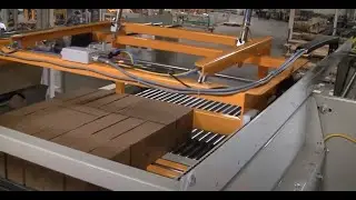 High infeed palletizer with concurrent stretch wrapper from TopTier palletizers