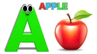 🧸 Веселая вечеринка с алфавитом для малышей 🎉 | Яблоко 🍎 | Детская песенка для изучения 📚🎶 | Алфа...
