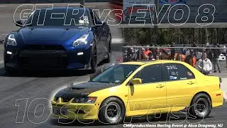 GT-R vs EVO 8 @ Spring National Atco dragway