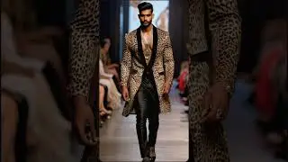 Leopard Print Inspired Couture 🐆 Ai Fashion Style #shorts #fashion
