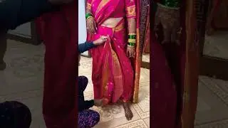 Kacche saree draping