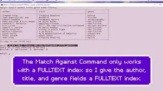 How to Use the Match Against command in MySQL