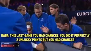 Rafa Nadal & Roger federer coaching Fabio Fognini - Laver cup 2019