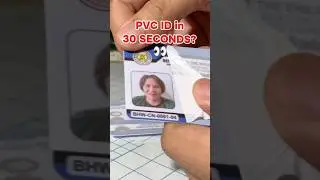 PVC ID in 30s | DIY Plastic ID Cards #PVCID #printingbusiness #shorts