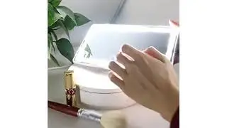 Car Sun Visor Vanity Mirror, Rechargeable Makeup Mirror with 3 Light Modes