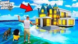 Shinchan and Franklin Bought Biggest Luxury Flying Mansion in GTA 5