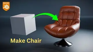 How to make a chair in blender 4.2 #blendercourse #blender #tutorial