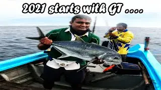 Fishing in Sri lanka , first catch for 2021.