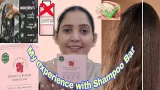 First Time Tried Shunyam All-Natural Shampoo Bar for Dry and Frizzy Hair My Experience#haircare #yt