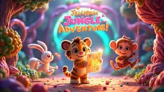 Jellybean Jungle Adventure! 🍬🐯 | Fun Animated Story for Kids