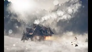 White Noise | Snowy Forest Silence + Gentle Wind for Deep Sleep & Calm