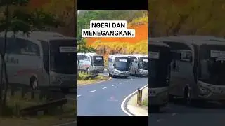 BALAPAN bus budiman di lingkar gentong