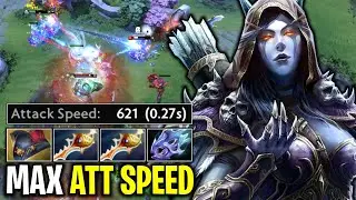 +621 MAX ATTACK SPEED CRAZY MAX ATTACK SPEED HARD CARRY DROW RANGER | DOTA 2