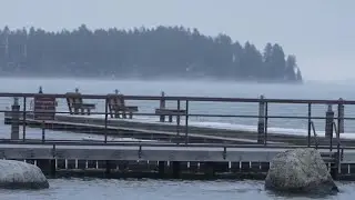 Flathead Lake near full pool to start the new year