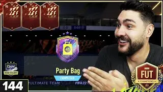 FIFA 22 MY FUTURE STARS PARTY BAG 2 + FUTCHAMPIONS REWARDS - PACKING SOME VERY HIGH RATED CARDS 😍