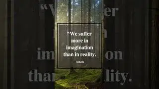 Most Pain Is Imagined | Seneca Quote to Calm Your Mind #Shorts