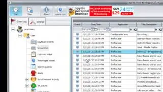 Spyrix Free Keylogger - main functions