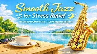 Relaxing Smooth Jazz ☕ Stress Relief & Anxiety Relief | Instrumental