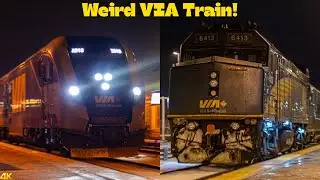 [F40 with a VIA Charger?!] A Weird VIA Rail Train 87 Westbound at Mount Pleasant GO Station