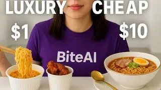 Cheap vs Expensive Korean Food! ($1 vs $10 Taste Test) | KOREAN FOOD Mukbang