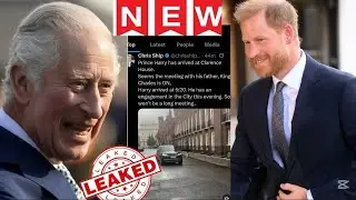 Bombshell Leaked :Prince Harry Walks Into Clarence House, Meeting With His Father On