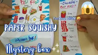 Paper squishy fast food edition mystery box|diaiway