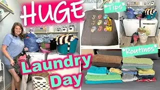 *HUGE* LAUNDRY DAY MOTIVATION | TONS OF LAUNDRY MOTIVATION | LARGE FAMILY LAUNDRY ROUTINE