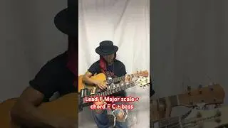 Lead F Major scale + chord F C + bass improvise #soloartist  #solo #guitar