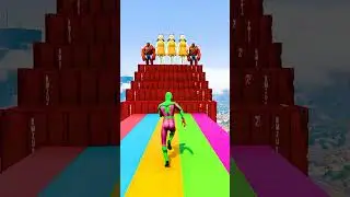 GTA 5 Epic Water Ragdolls | Spider-Man Jumps / Fails ep.16503 #shorts