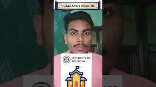 CU CCF SEM-1 EXAM DATE 2025 #calcuttauniversity #souravomnibus