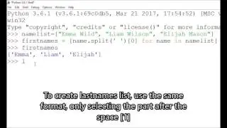 Using split function to split words where an empty space is found
