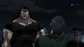 Yujiro Hanma breaks Motobe Sword with Finger and Meet Yanagi Scene Baki