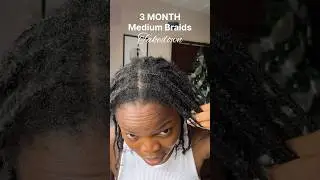 3 months medium braids takedown #hairgrowth #haircare #naturalhair