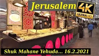 Shuk Mahane Yehuda | Jerusalem 4k60, Street Sound