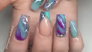 Mermaid Acrylic Nails Tutorial