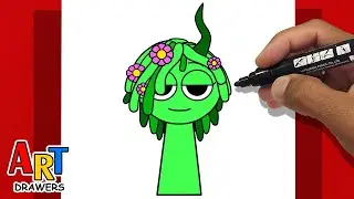 How To Draw Green (Vineria) - INCREDIBOX SPRUNKI