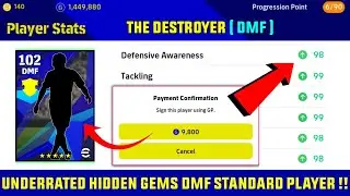 9800 GP Only! The Destroyer Underrated DMF Standard Player In eFootball 2023 Mobile || Hidden Gems 🔥