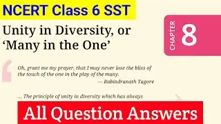 NCERT Class 6 SST Chapter 8 Unity In Diversity Question Answers | 