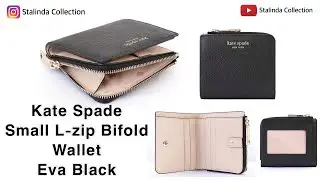 Kate Spade Small L-zip Bifold Wallet Eva Black